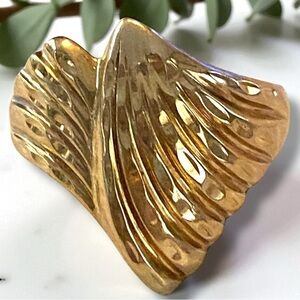 Estate Michael Anthony 10K Yellow Gold Wide Dome Band Ring Size 4.75 BEAUTY!